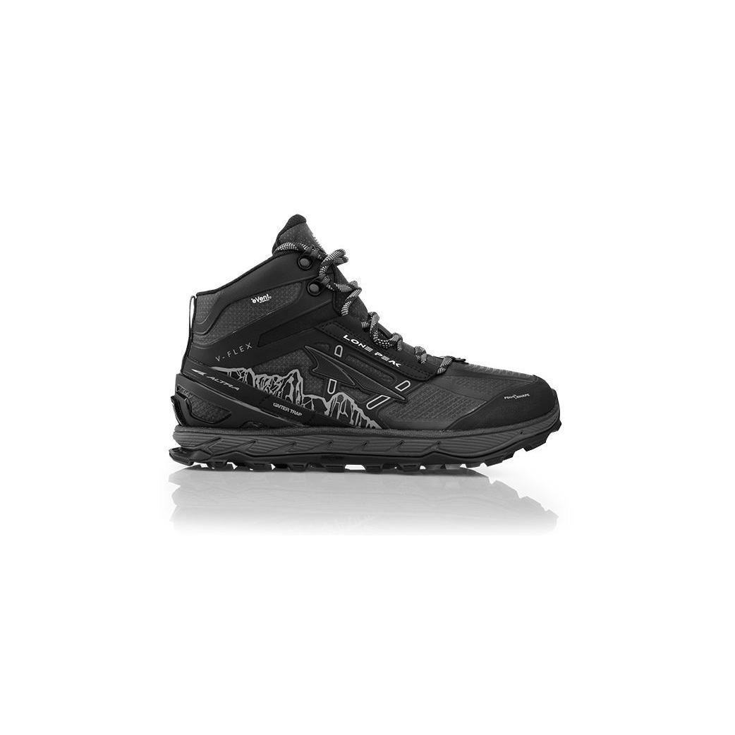 Altra Herr M Lone Peak 4 Mid Rsm Trailskor Svarta 376819AMJ